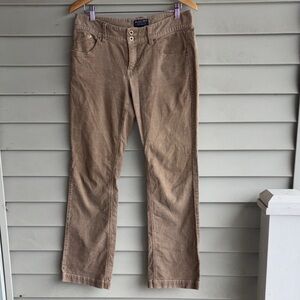 Polo Jean Company Wendy mid-rise Bootcut Corduroy khaki pants. Size 8.